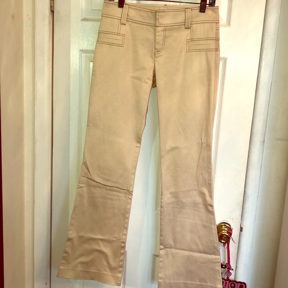 Cache- cotton khaki pant - Picture 1 of 5